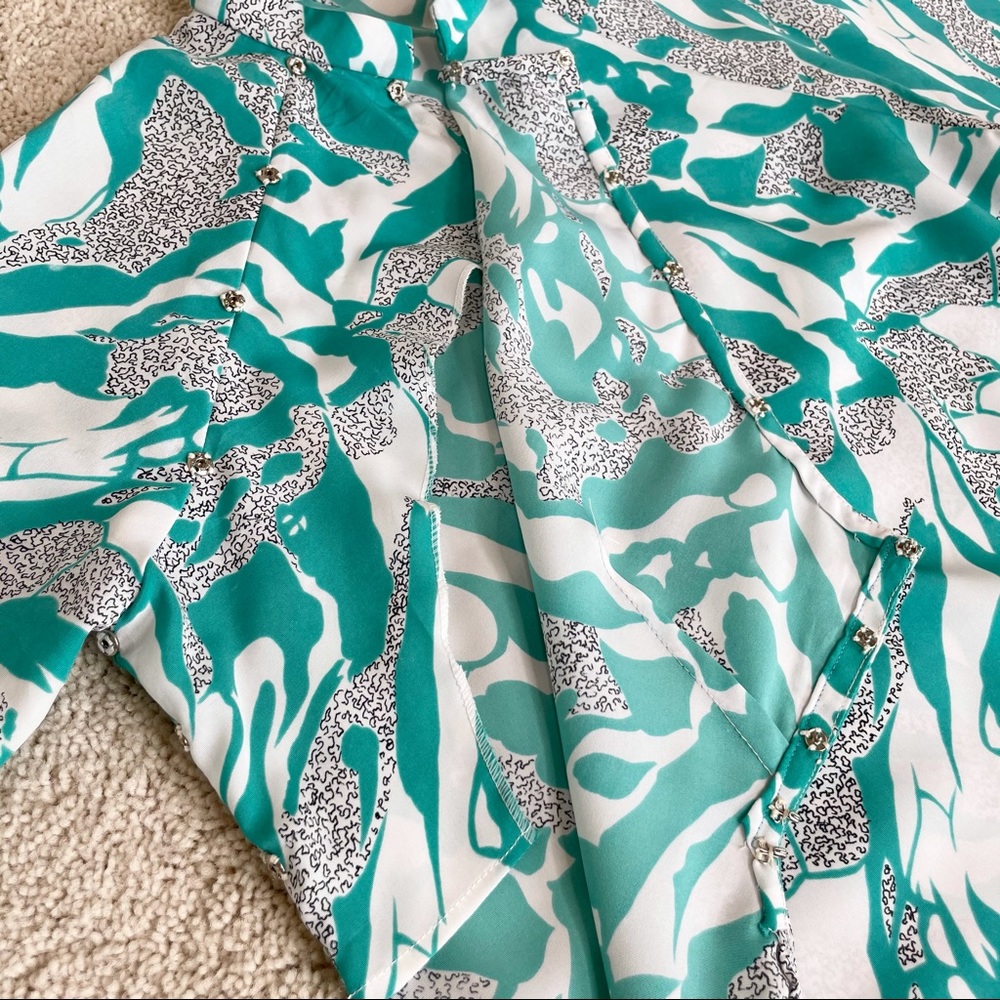 Vintage Handmade Abstract Tunic / Cheongsam - Picture 7 of 14
